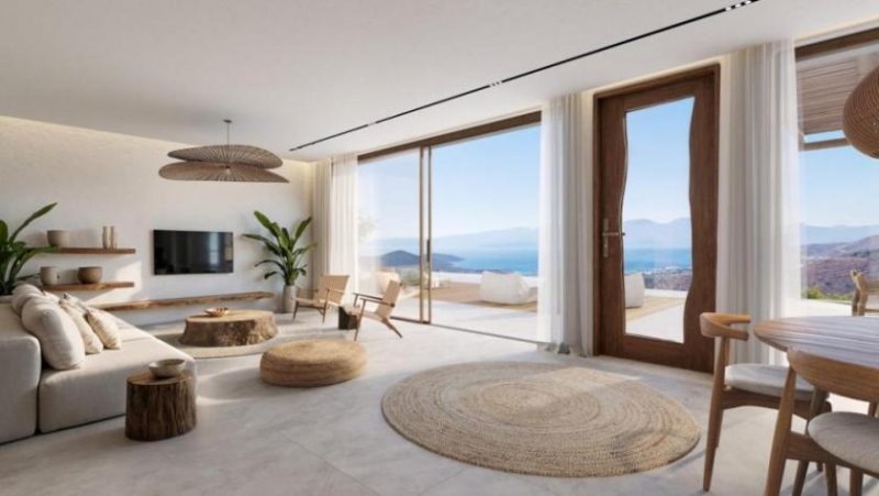 Schisma Eloundas MIT VIDEO! Kreta, Schisma Eloundas: Neubau! Erdüberdachte Villa mit Meerblick auf die Elounda-Bucht zu verkaufen Haus kaufen